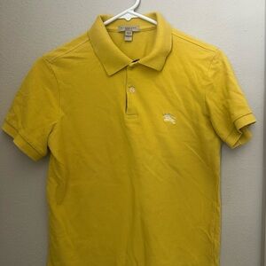 Burberry Yellow Classic Polo Shirt | Short Sleeve | Size Small